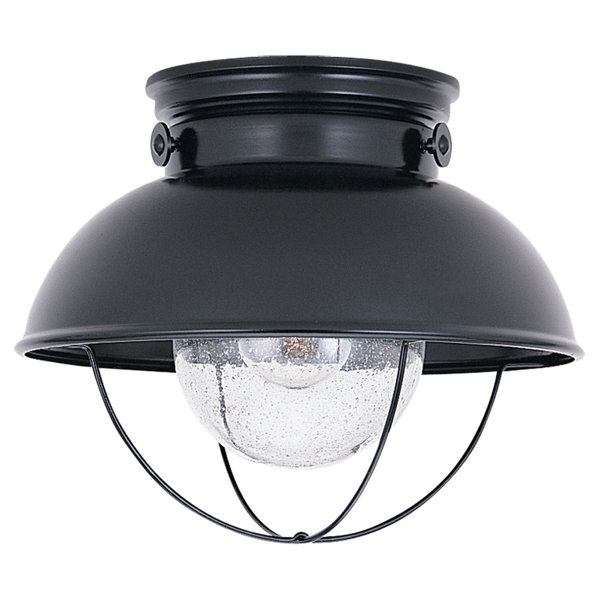 Antique Black Bronze led Outdoor Ceiling Light E27 or 12W led Flush Mount Lamp for Outdoor
